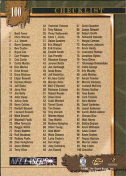 1996 Score Board NFL Lasers #100 Keyshawn Johnson Back