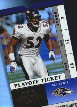 2003 Playoff Contenders - Playoff Ticket #66 Ray Lewis Front