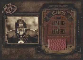 2003 Playoff Hogg Heaven - Leather in Leather #LL-13 Kyle Boller Front
