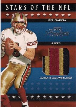 2003 Playoff Prestige - Stars of the NFL Jerseys #SN-7 Jeff Garcia Front