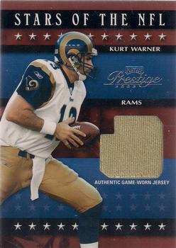 2003 Playoff Prestige - Stars of the NFL Jerseys #SN-12 Kurt Warner Front