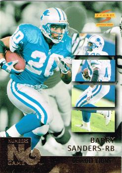 1996 Score - Numbers Game #1 Barry Sanders Front
