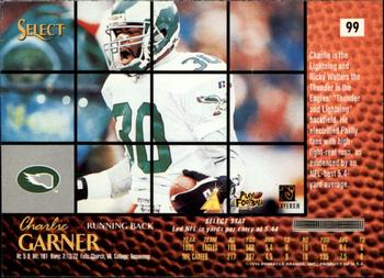 1996 Select #99 Charlie Garner Back