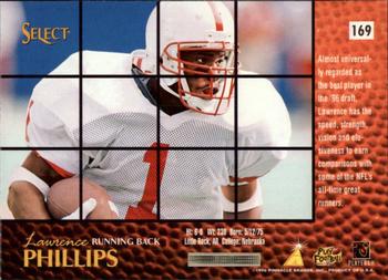 1996 Select #169 Lawrence Phillips Back