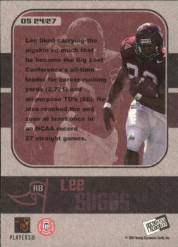 2003 Press Pass JE - Old School #OS24 Lee Suggs Back