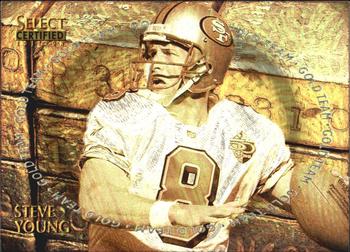 1996 Select Certified - Gold Team #4 Steve Young Front