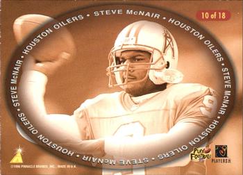 1996 Select Certified - Gold Team #10 Steve McNair Back