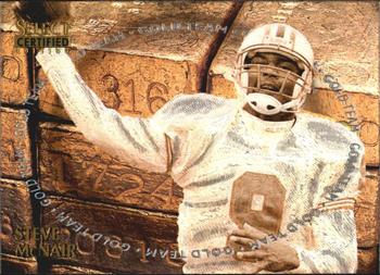 1996 Select Certified - Gold Team #10 Steve McNair Front