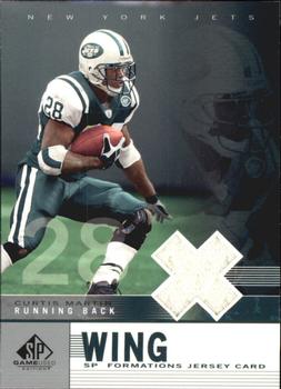 2003 SP Game Used - Formations Wing #F1-CM Curtis Martin Front
