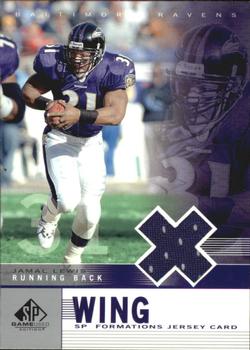 2003 SP Game Used - Formations Wing #F1-JL Jamal Lewis Front