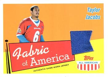 2003 Topps All American - Fabric of America #FA-TJ Taylor Jacobs Front