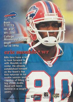 1996 SkyBox Impact Rookies #123 Eric Moulds Back
