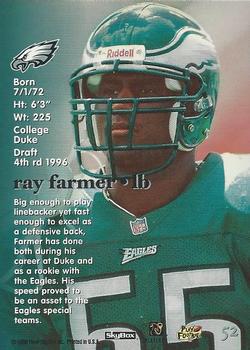 1996 SkyBox Impact Rookies #52 Ray Farmer Back