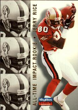 1996 SkyBox Impact Rookies #98 Jerry Rice Front