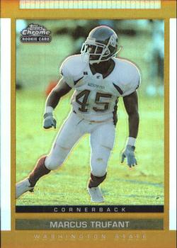 2003 Topps Draft Picks & Prospects - Chrome Gold Refractors #156 Marcus Trufant Front