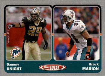 2003 Topps Total - Silver #403 Brock Marion / Sammy Knight Front