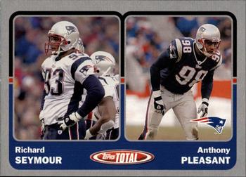 2003 Topps Total - Silver #409 Anthony Pleasant / Richard Seymour Front