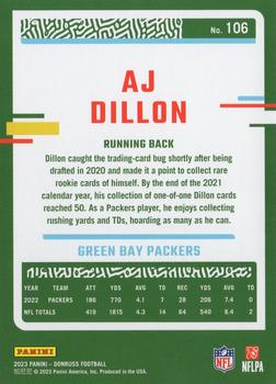 2023 Donruss #106 AJ Dillon Back