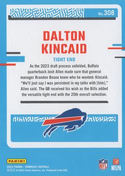 2023 Donruss #308 Dalton Kincaid Back
