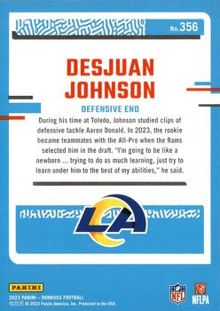 2023 Donruss #356 Desjuan Johnson Back