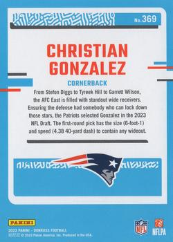 2023 Donruss #369 Christian Gonzalez Back