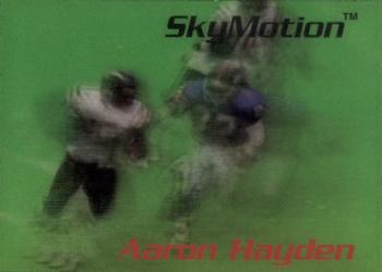 1996 SkyBox SkyMotion #SM23 Aaron Hayden Front