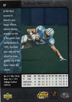 1996 SP #87 Johnnie Morton Back