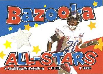 2004 Bazooka - All-Stars Jerseys #BAS-ER Ed Reed Front