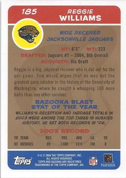 2004 Bazooka - Gold #185 Reggie Williams Back