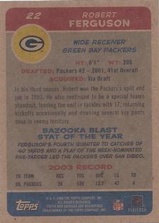 2004 Bazooka - Minis #22 Robert Ferguson Back