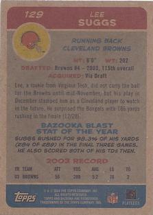 2004 Bazooka - Minis #129 Lee Suggs Back