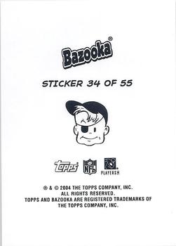 2004 Bazooka - Stickers #34 David Boston / Terrell Owens / Joey Galloway / Keyshawn Johnson Back