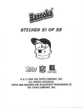 2004 Bazooka - Stickers #51 Matt Schaub / Luke McCown / Craig Krenzel / Drew Henson Back