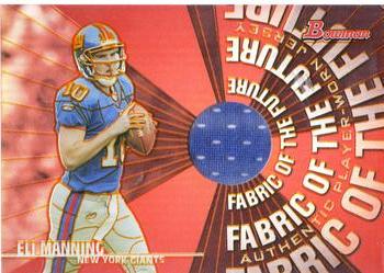 2004 Bowman - Fabric of the Future #FF-EM Eli Manning Front