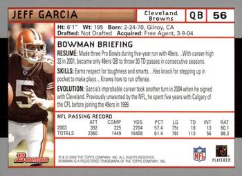 2004 Bowman - First Edition #56 Jeff Garcia Back
