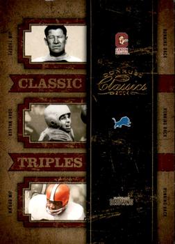2004 Donruss Classics - Classic Singles/Combos/Triples #CT-49 Jim Thorpe / Doak Walker / Jim Brown Front