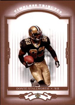 2004 Donruss Classics - Timeless Tributes Red #60 Donte Stallworth Front