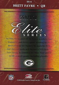 2004 Donruss Elite - Series #ES-4 Brett Favre Back