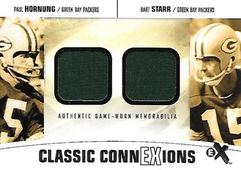 2004 Fleer E-X - Classic ConnEXions Dual Jerseys #CC-PH/BS Paul Hornung / Bart Starr Front