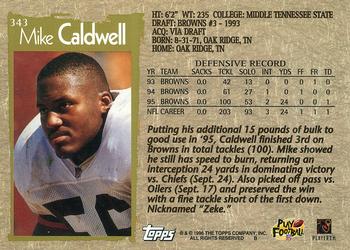 1996 Topps #343 Mike Caldwell Back