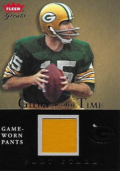 2004 Fleer Greats of the Game - Glory of Their Time Game Used Gold #GT-BS2 Bart Starr Front