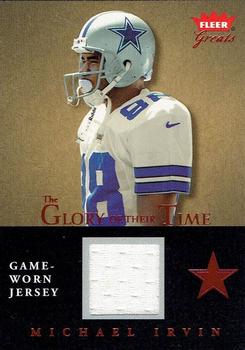 2004 Fleer Greats of the Game - Glory of Their Time Game Used Red #GT-MI Michael Irvin Front