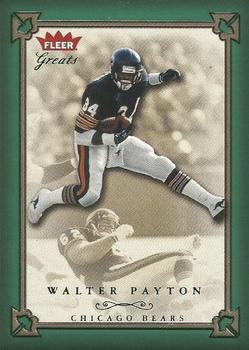 2004 Fleer Greats of the Game - Green/Red #9 Walter Payton Front