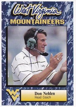 1993 West Virginia Mountaineers Big East Champions #48 Don Nehlen Front