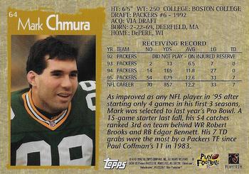1996 Topps Chrome #64 Mark Chmura Back