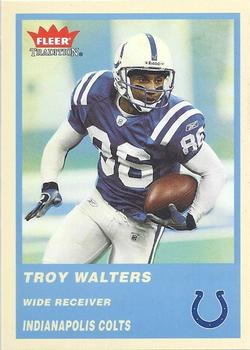 2004 Fleer Tradition - Blue #296 Troy Walters Front