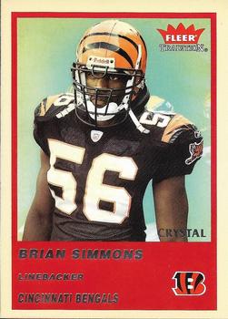 2004 Fleer Tradition - Crystal #287 Brian Simmons Front