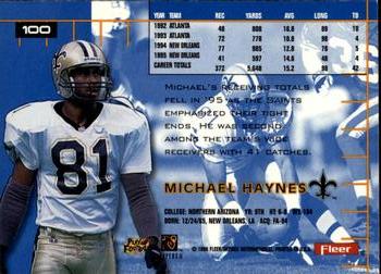 1996 Ultra #100 Michael Haynes Back