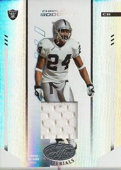 2004 Leaf Certified Materials - Mirror White Materials #86 Charles Woodson Front