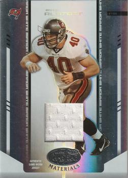 2004 Leaf Certified Materials - Mirror White Materials #112 Mike Alstott Front
